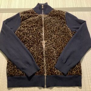Lauren Ralph Lauren Leopard Print and Black Jacket